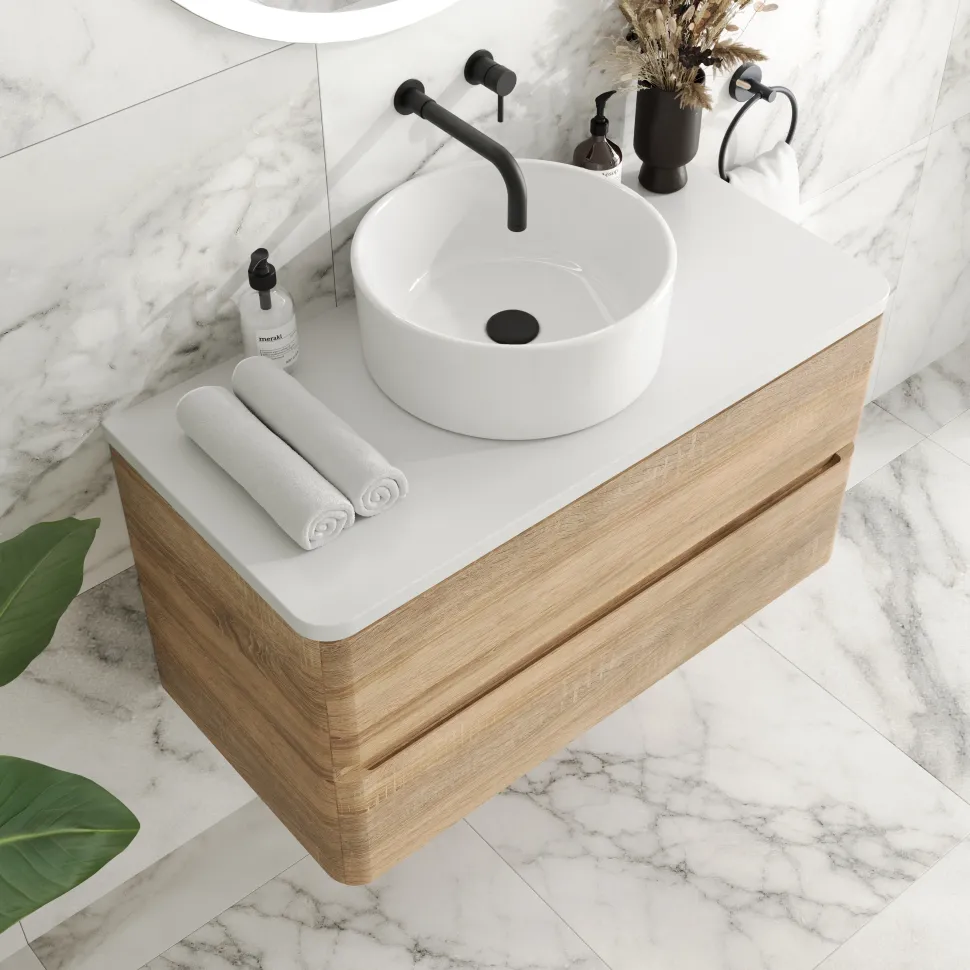 Drench Origin 900mm Wall Mounted Vanity Unit & Countertop