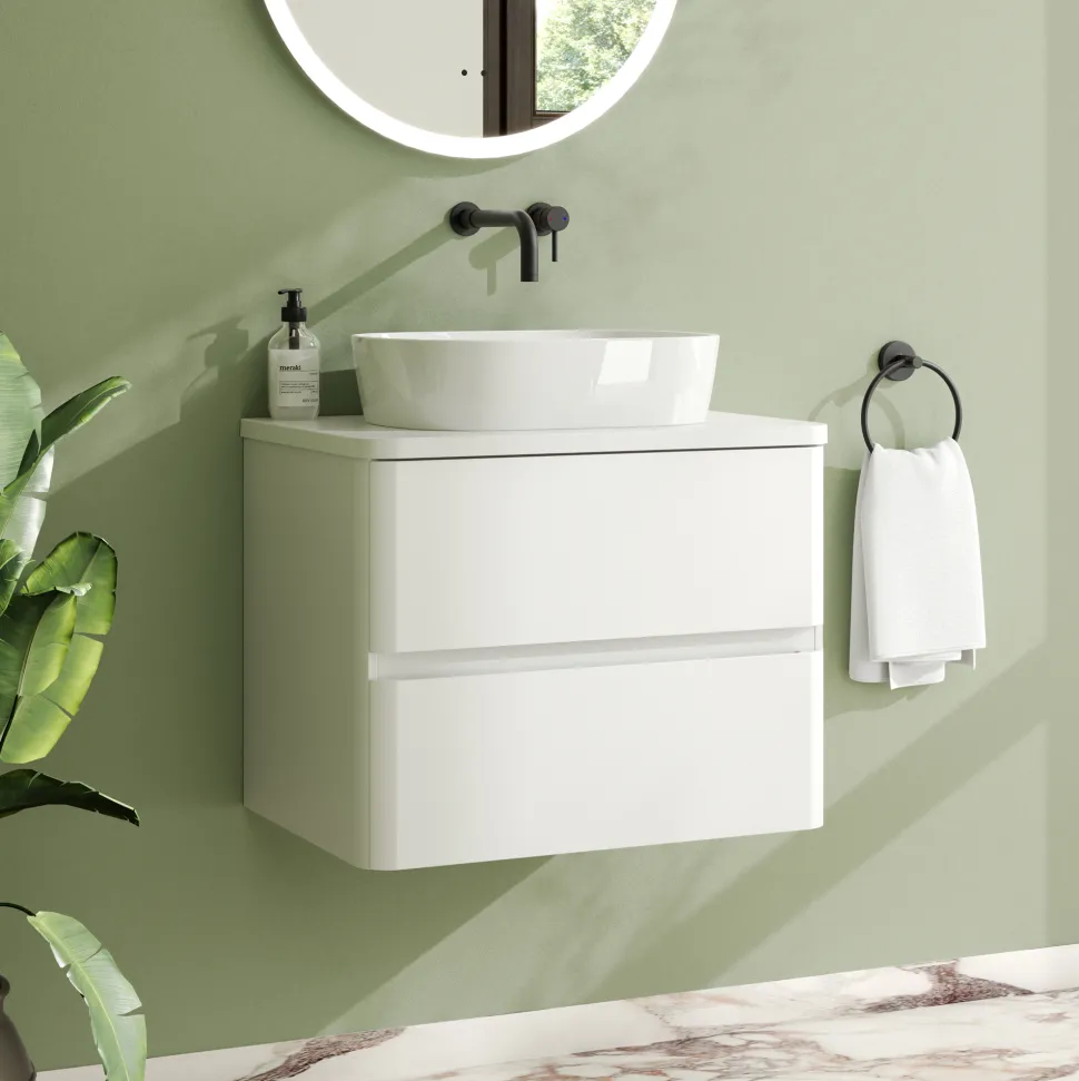 Drench Origin 600mm Wall Mounted Vanity Unit & Countertop