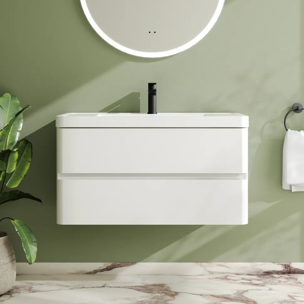 Drench Origin 900mm Wall Mounted Vanity Unit & Basin