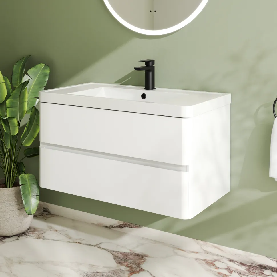 Drench Origin 900mm Wall Mounted Vanity Unit & Basin