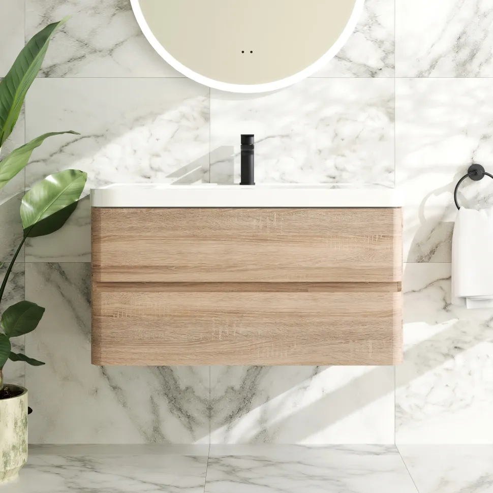 Drench Origin 900mm Wall Mounted Vanity Unit & Basin