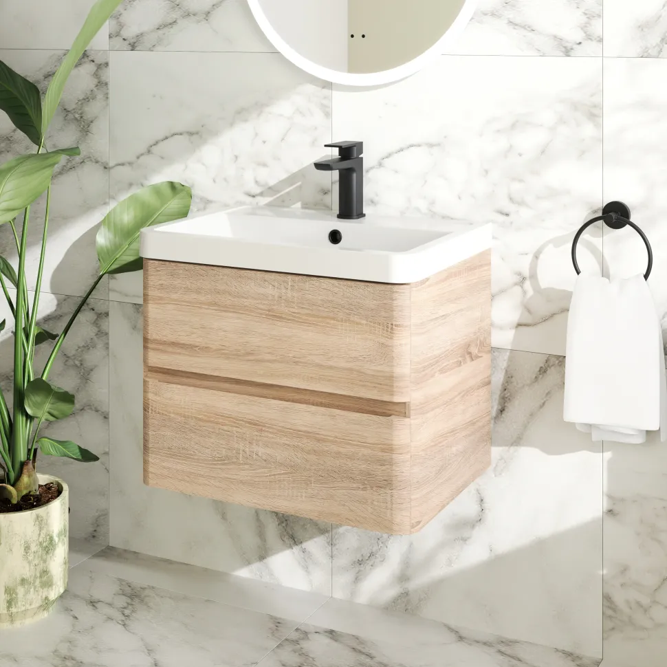 Drench Origin 600mm Wall Mounted Vanity Unit & Basin