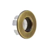 Drench Ring Style Basin Overflow Cover Cap - Brushed Brass
