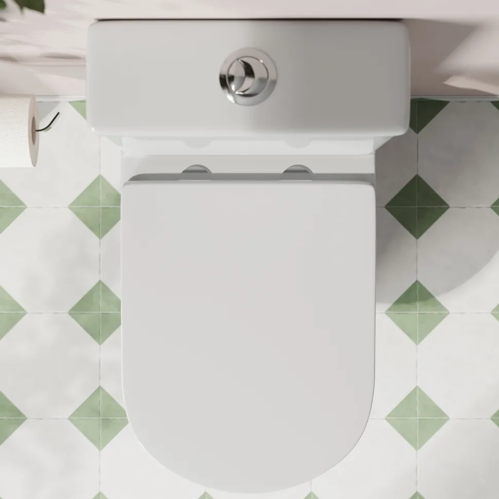 Drench Soft Close Round Wrap Over Toilet Seat With Quick Release Hinges