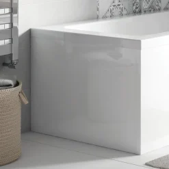 Drench Square Shower Bath End Panel - 700mm