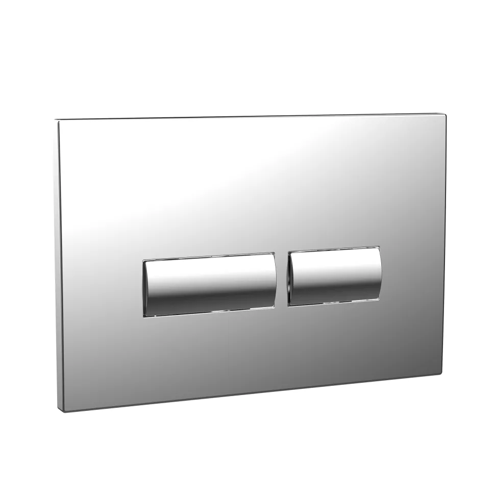 Drench Wall Hung Toilet Frame, Pneumatic Concealed Cistern & Dual Flush Plate with Angular Buttons