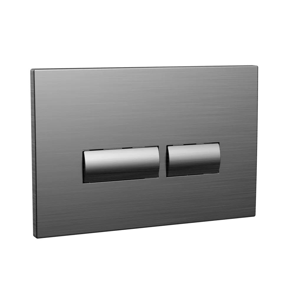 Drench Wall Hung Toilet Frame, Pneumatic Concealed Cistern & Dual Flush Plate with Angular Buttons