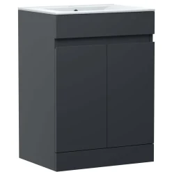 Dylan Complete Matt Black Bathroom Suite with 1700mm L Shaped Shower Bath & Rimless Toilet