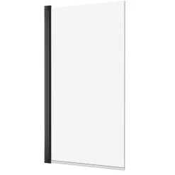 Dylan Complete Matt Black Bathroom Suite with Reinforced Shower Bath & Rimless Toilet