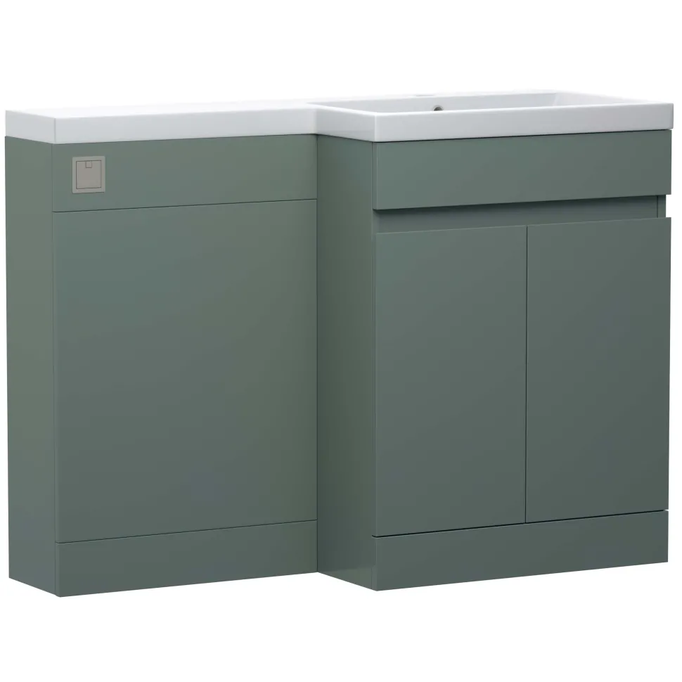 Dylan 1100mm Combination Basin & Toilet Unit - Green