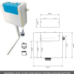 Dylan 1100mm Combination Basin & Toilet Unit - Anthracite