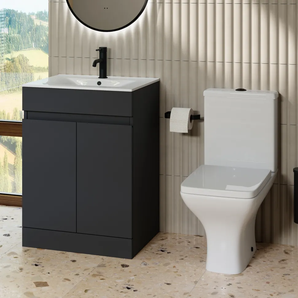 Dylan Rimless Toilet & Vanity Unit Bathroom Suite