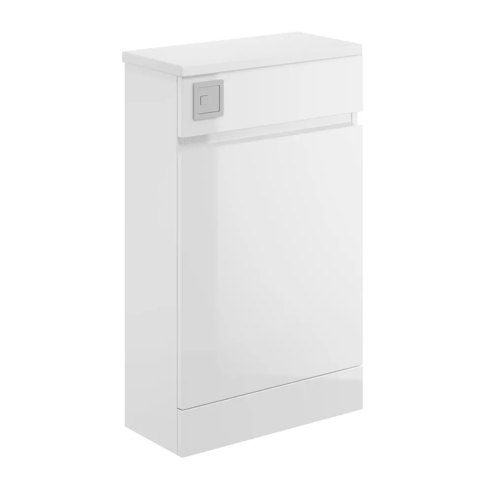 Dylan Waterproof 1100mm Combination Basin & Toilet Unit - Gloss White