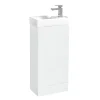 Dylan Waterproof 400mm Gloss White Cloakroom Vanity Unit & Basin