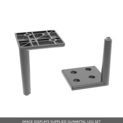 Elara 600mm Floorstanding Stone Fluted Vanity Unit & Basin with Leg Set