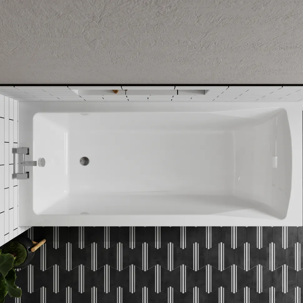 Emily Complete Bathroom Suite with Shower Bath & Rimless Toilet