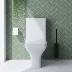 Emily Complete Bathroom Suite with Shower Bath & Rimless Toilet