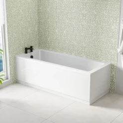 Emily Complete Bathroom Suite with Reinforced Bath & Rimless Toilet