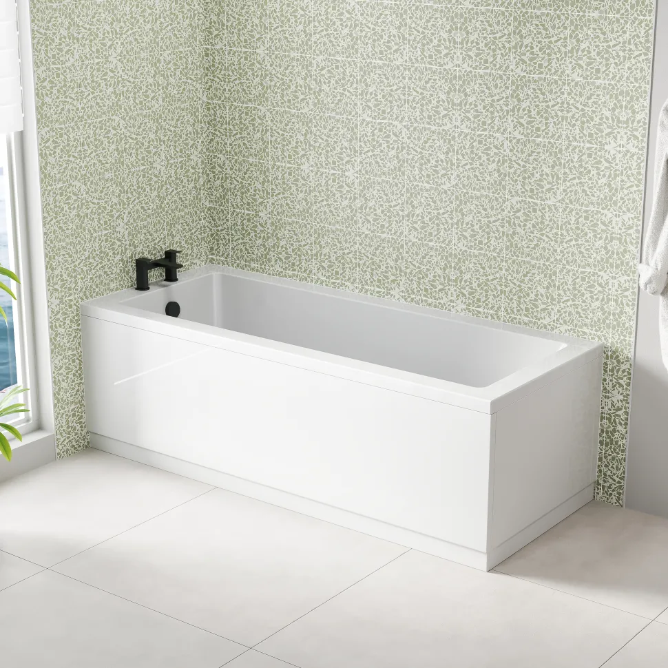 Emily Complete Bathroom Suite with Reinforced Bath & Rimless Toilet