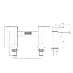 Emily Complete Bathroom Suite with Reinforced Bath & Rimless Toilet