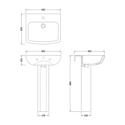 Emily Complete Brushed Brass Bathroom Suite with 1700mm L Shaped Shower Bath & Rimless Toilet