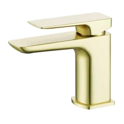 Emily Complete Brushed Brass Bathroom Suite with 1700mm L Shaped Shower Bath & Rimless Toilet
