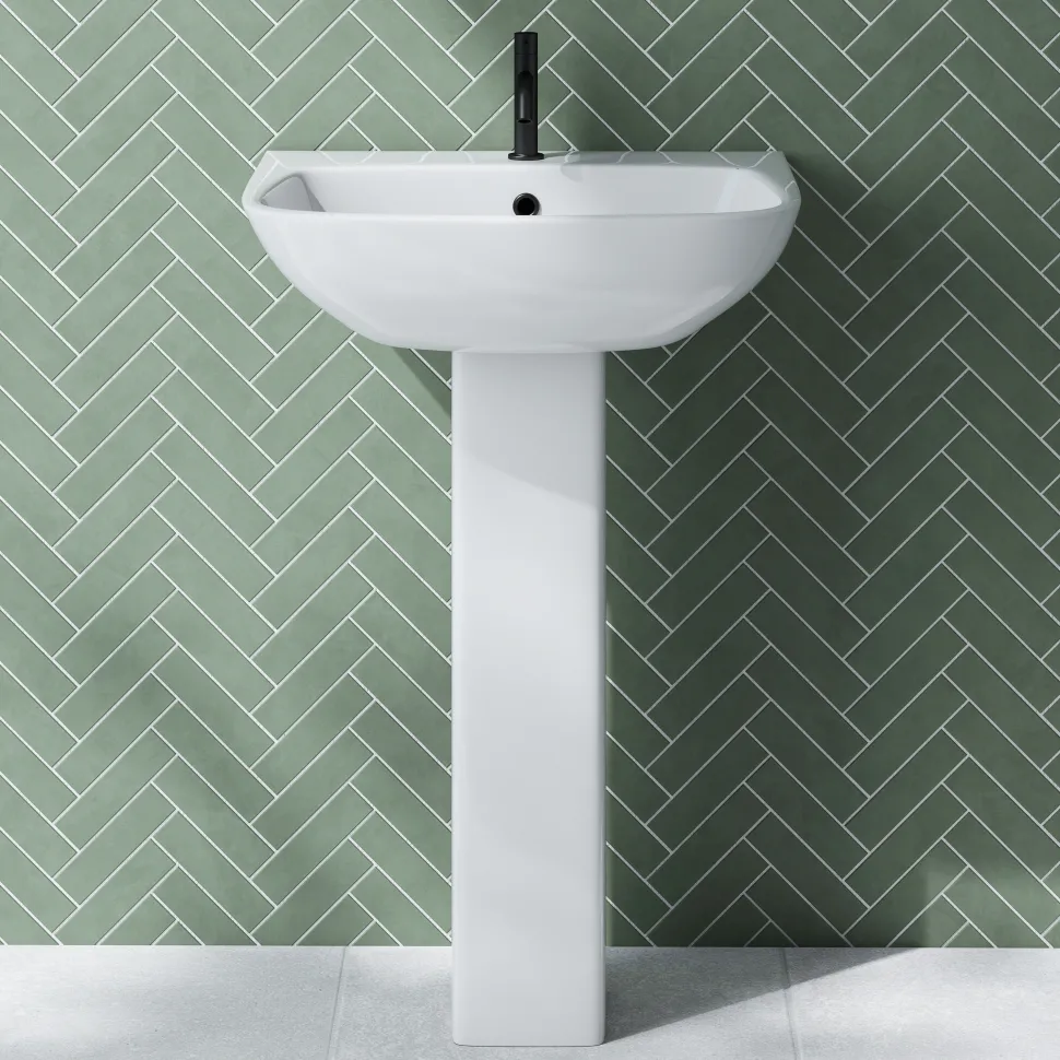 Emily Complete Modern Bathroom Suite with 1700mm L Shaped Shower Bath & Rimless Toilet