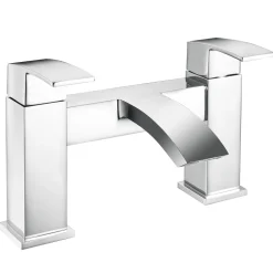 Emily Complete Modern Bathroom Suite with 1700mm L Shaped Shower Bath & Rimless Toilet