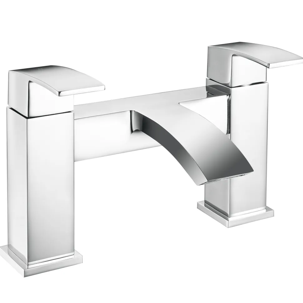 Emily Complete Modern Bathroom Suite with 1700mm L Shaped Shower Bath & Rimless Toilet