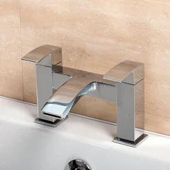 Emily Complete Modern Bathroom Suite with 1700mm L Shaped Shower Bath & Rimless Toilet