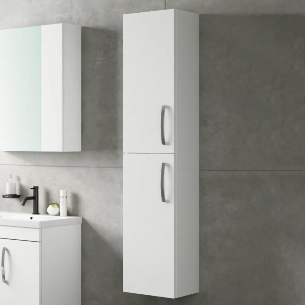 Emily 2 Door Tall Wall Hung Storage Cupboard