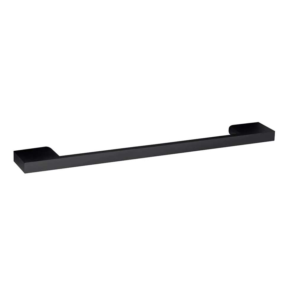 Emily Gloss White Wall Mounted 1 Drawer Vanity Unit, Thin-Edged Basin, Matt Black Handle & Overflow