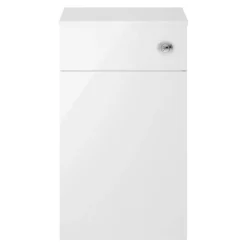 Emily 1100mm Combination Bathroom Toilet & 2 Drawer Sink Unit - Gloss White