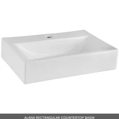 Emily 800mm Floorstanding 2 Drawer Vanity Unit and Countertop