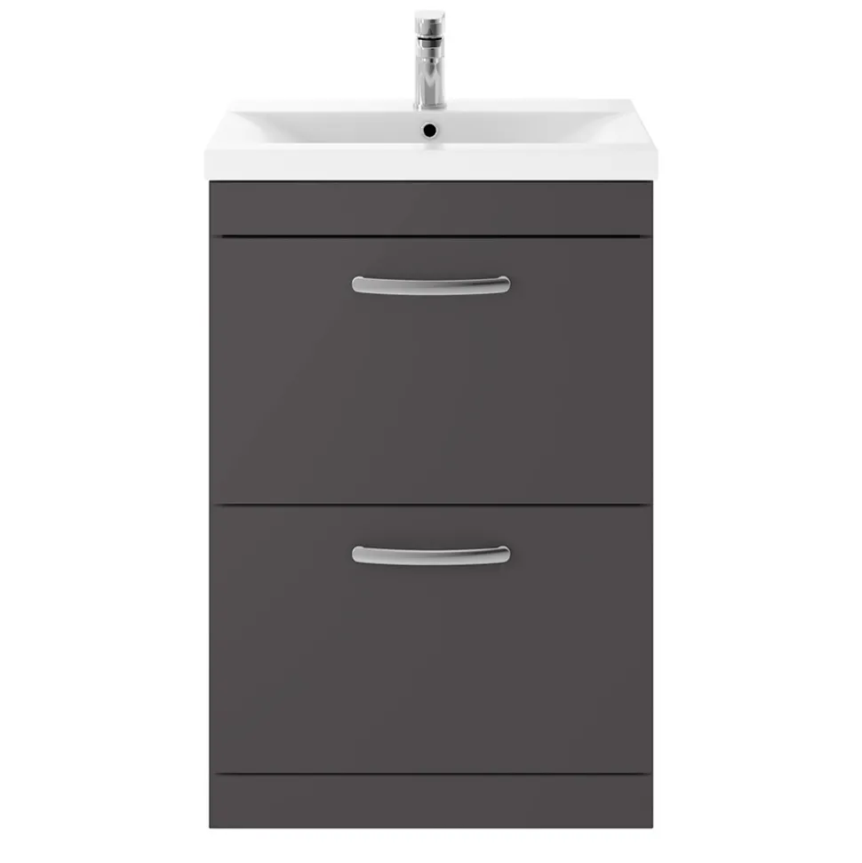 Emily 600mm Floorstanding 2 Drawer Vanity Unit & Basin Options