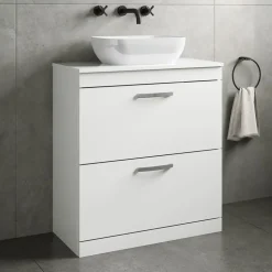 Emily 800mm Floorstanding 2 Drawer Vanity Unit & Basin Options