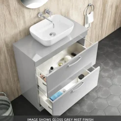 Emily 800mm Floorstanding 2 Drawer Vanity Unit & Basin Options