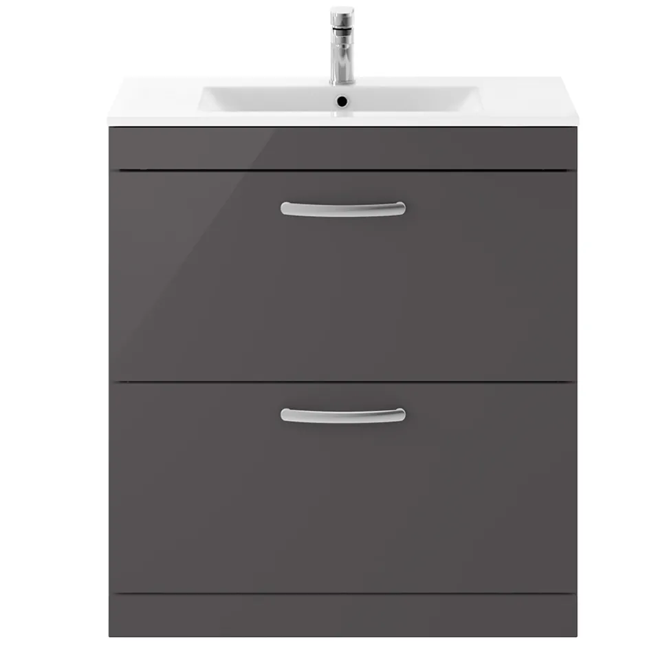 Emily 800mm Floorstanding 2 Drawer Vanity Unit & Basin Options