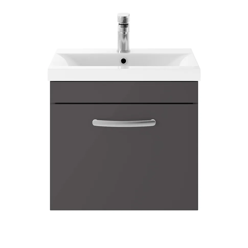 Emily 500mm Wall Mounted 1 Drawer Vanity Unit & Basin Options