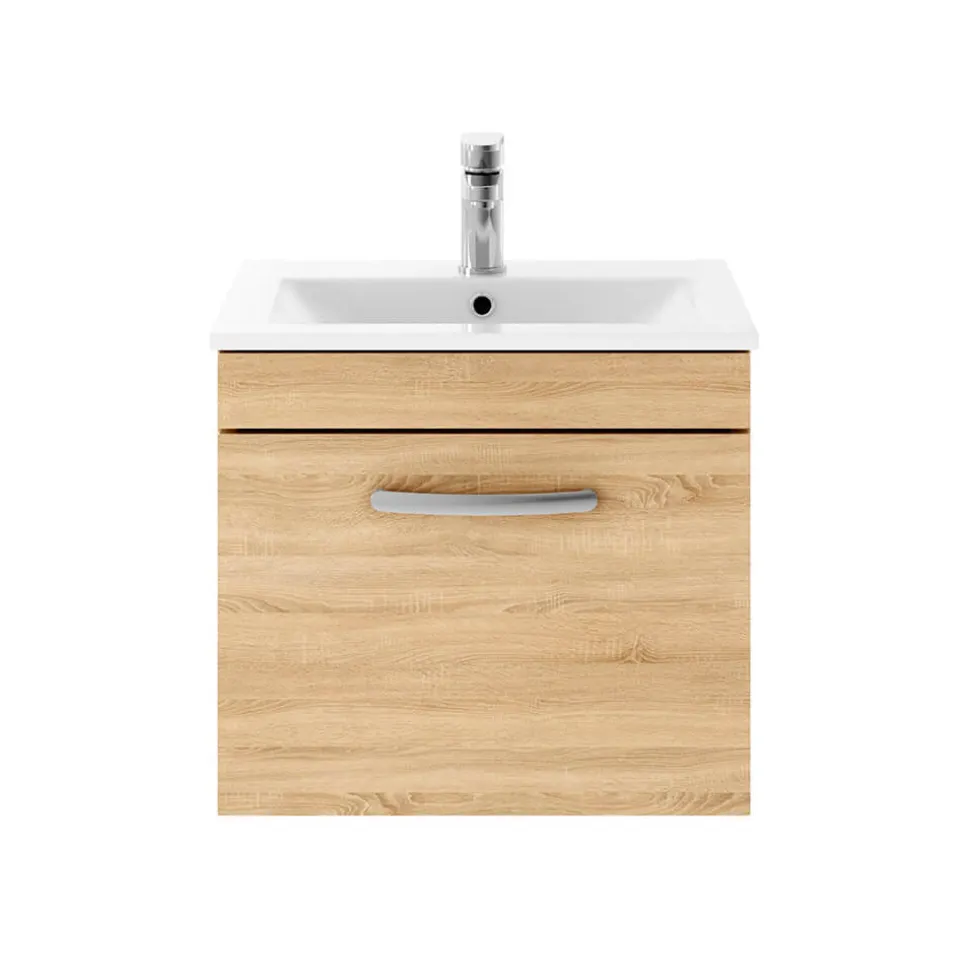 Emily 500mm Wall Mounted 1 Drawer Vanity Unit & Basin Options