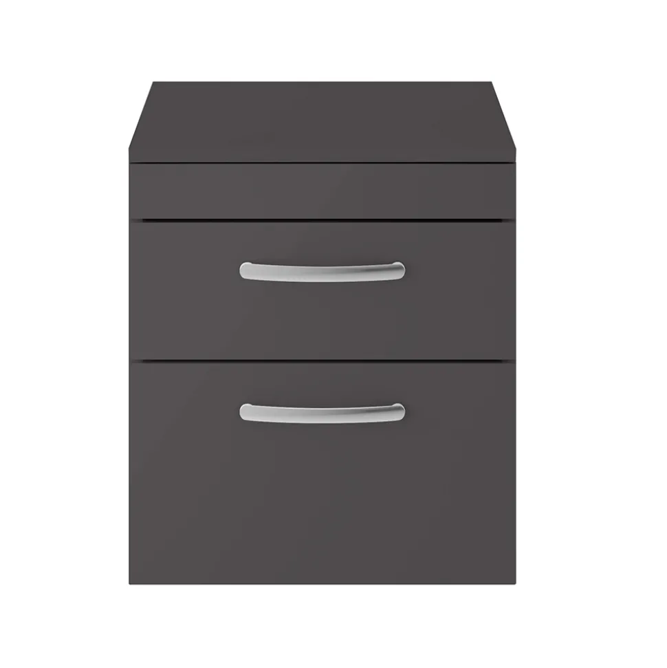 Emily 500mm Wall Mounted 2 Drawer Vanity Unit and Countertop