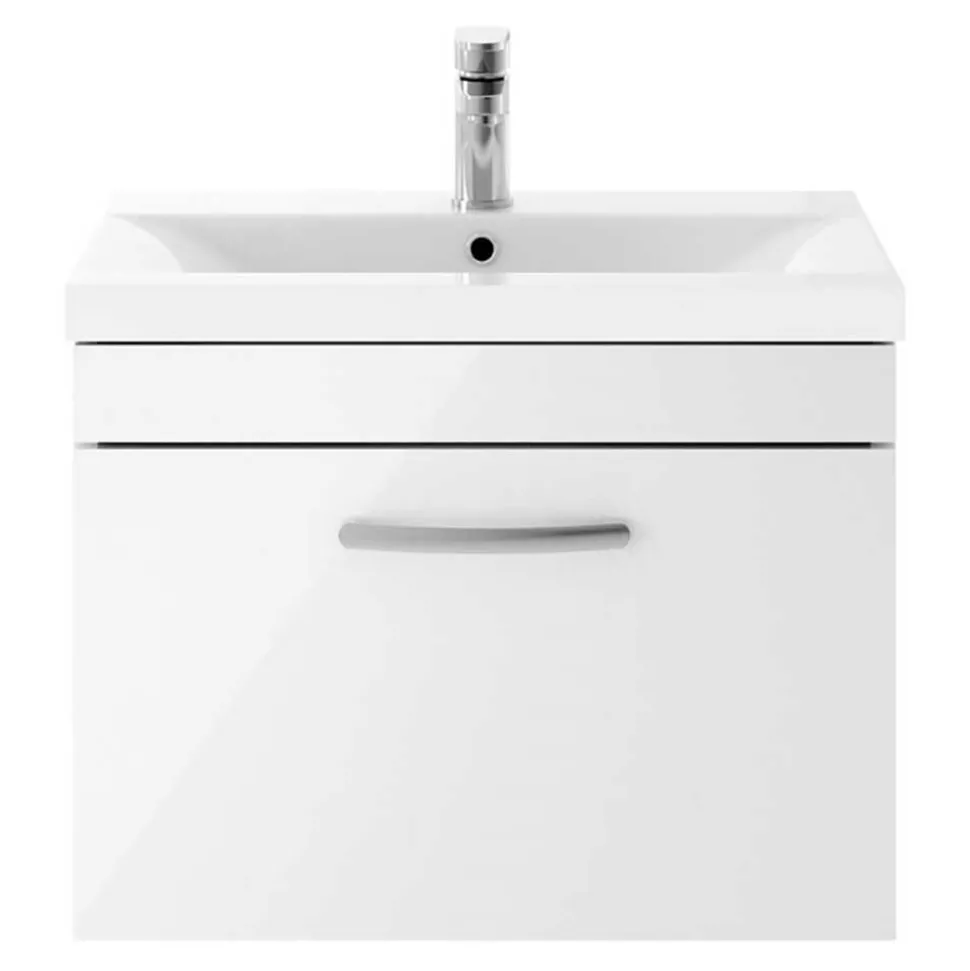 Emily 600mm Wall Mounted 1 Drawer Vanity Unit & Basin Options