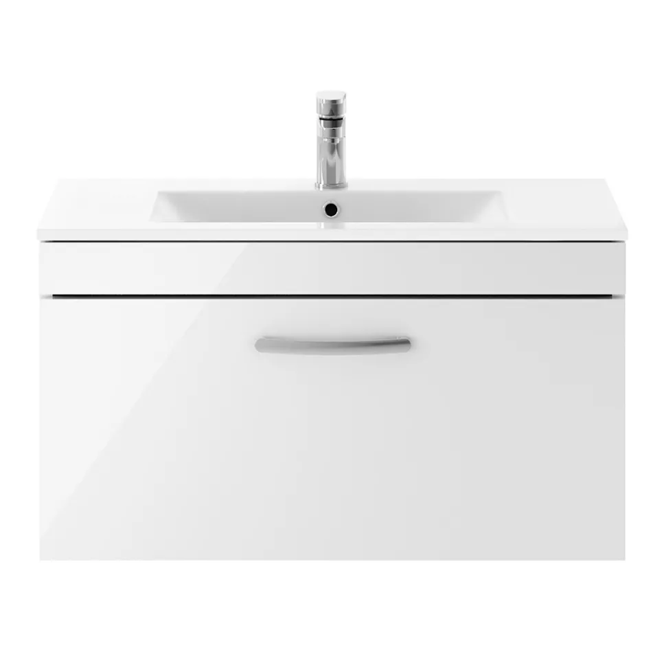 Emily 800mm Wall Mounted 1 Drawer Vanity Unit & Basin Options