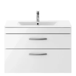 Emily 800mm Wall Mounted 2 Drawer Vanity Unit & Basin Options