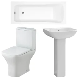 Emily Modern Bathroom Suite with Rimless Toilet