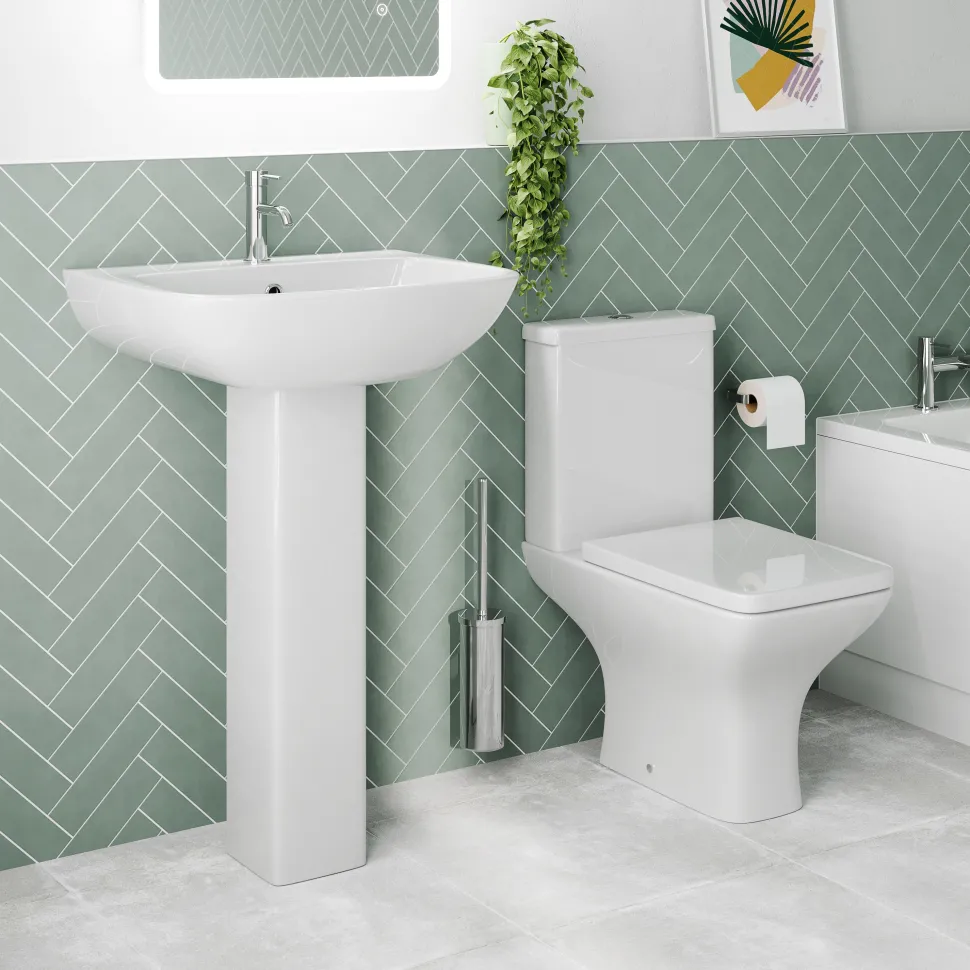 Emily Modern Bathroom Suite with Rimless Toilet