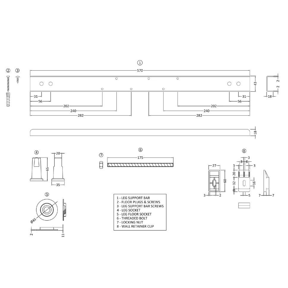 Emily Modern Bathroom Suite with Rimless Toilet