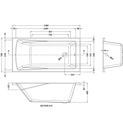 Emily Modern Bathroom Suite with Rimless Toilet & Front Bath Panel