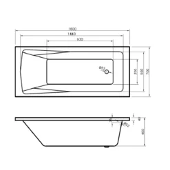 Emily Modern Bathroom Suite with Rimless Toilet & Front Bath Panel