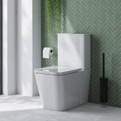 Emily Rimless Back to Wall Close-Coupled Toilet & Soft Close Seat
